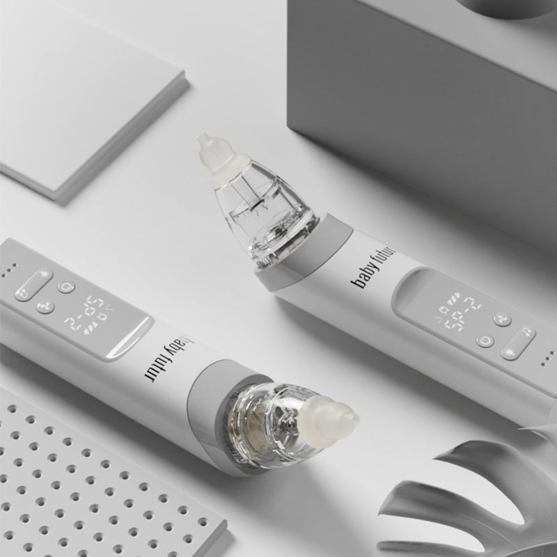 👶 Aspirateur Nasal Électrique 2-en-1 | Bébé & Soin Visage (point noir)